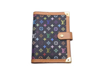 Load image into Gallery viewer, LOUIS VUITTON ルイ ヴィトン 手帳カバー システム手帳 アジェンダPM R20895 モノグラムマルチカラー ノワール 美品 中古 60350