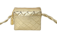 Load image into Gallery viewer, CHANEL シャネル ショルダーバッグ ココマーク ミニ カメラバック ラムスキン 4番台 ゴールド 美品 中古 60361