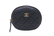 画像をギャラリービューアに読み込む, CHANEL シャネル コインケース 小銭入れ ココマーク ラムスキン マトラッセ 27番台 ブラック 美品 中古 60370