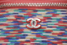 Load image into Gallery viewer, 極美品 CHANEL シャネル チェーンショルダーバッグ バニティバッグ ラムスキン コットン 31番台 2021-22年 マルチカラー 中古 60384