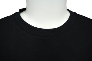 極美品 BALMAIN バルマン 半袖Ｔシャツ トップス ブラック サイズ6A スパンコール コットン 6M8071 MA030 中古 60389