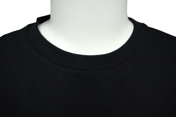 極美品 BALMAIN バルマン 半袖Ｔシャツ トップス ブラック サイズ6A スパンコール コットン 6M8071 MA030 中古 60389
