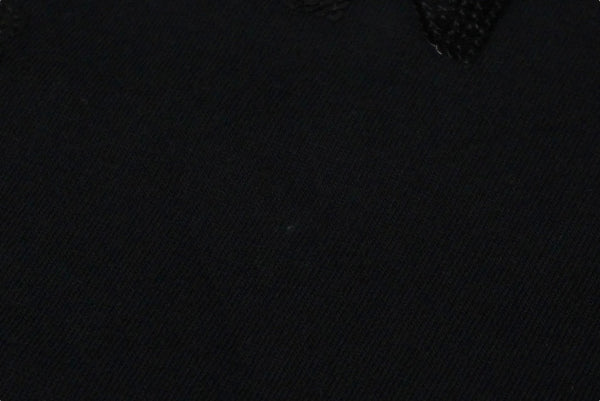 極美品 BALMAIN バルマン 半袖Ｔシャツ トップス ブラック サイズ6A スパンコール コットン 6M8071 MA030 中古 60389