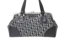 Load image into Gallery viewer, 極美品 Christian Dior クリスチャンディオール トロッター ハンドバッグ ブラック ロゴ 鞄 キャンバス レザー 手持ち 中古 60399