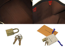 画像をギャラリービューアに読み込む, 極美品 LOUIS VUITTON ルイヴィトン ボストンバッグ キーポール バンドリエール 50 モノグラム ブラウン レッド M44740 中古 60401