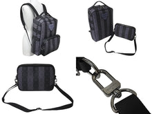Load image into Gallery viewer, 極美品 LOUIS VUITTON × NIGO ルイヴィトン ニゴー モジュラー バックパック モノグラム エクリプス ストライプ M45962 ブラック 中古 60405