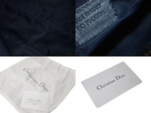 画像をギャラリービューアに読み込む, Christian Dior クリスチャンディオール ワンショルダー ハンドバッグ トロッター シルバー金具 ネイビー 美品 中古 60417