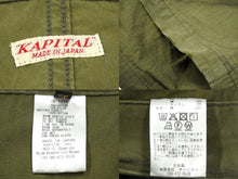 Load image into Gallery viewer, KAPITAL キャピタル リップストップ ジャンボ カーゴパンツ サイズL カーキ コットン ナイロン EK-1374 美品 中古 60446