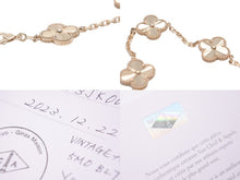 画像をギャラリービューアに読み込む, 新品未使用 Van Cleef &amp; Arpels ヴァンクリーフ＆アーペル ヴィンテージアルハンブラ VCARP3JK00 ギョシェ YG 18K 中古 60452