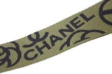 画像をギャラリービューアに読み込む, 極美品 CHANEL シャネル ベルト リングベルト グラフィティ B15S コットンキャンバス カーキ ゴールド金具 中古 60458
