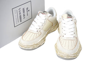 Brand new, unused Maison MIHARA YASUHIRO Wayne sneakers in cracking leather, size 42 (A12F).W715 Used 60462