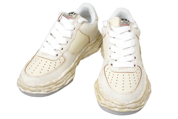 Brand new, unused Maison MIHARA YASUHIRO Wayne sneakers in cracking leather, size 42 (A12F).W715 Used 60462