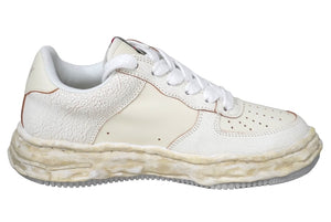 Brand new, unused Maison MIHARA YASUHIRO Wayne sneakers in cracking leather, size 42 (A12F).W715 Used 60462