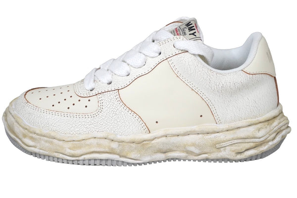Brand new, unused Maison MIHARA YASUHIRO Wayne sneakers in cracking leather, size 42 (A12F).W715 Used 60462