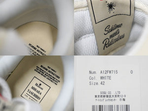 Brand new, unused Maison MIHARA YASUHIRO Wayne sneakers in cracking leather, size 42 (A12F).W715 Used 60462