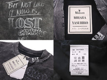 画像をギャラリービューアに読み込む, 新品未使用 Maison MIHARA YASUHIRO メゾン ミハラヤスヒロ ブリーチ 半袖Ｔシャツ ブラック 猫 サイズ36 BI2TS633 中古 60467