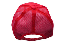 画像をギャラリービューアに読み込む, marine ENJOY SUMMER SPORT メッシュ キャップ レッド 帽子 刺繍 赤 小物 ナイロン サイズ54 美品 中古 60524