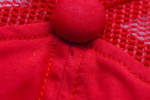 画像をギャラリービューアに読み込む, marine ENJOY SUMMER SPORT メッシュ キャップ レッド 帽子 刺繍 赤 小物 ナイロン サイズ54 美品 中古 60524