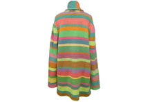 画像をギャラリービューアに読み込む, The Elder Statesman ジ エルダー ステイツマン ストライプ カシミヤ カーディガン マルチカラー 190417 サイズM 美品 中古 60532