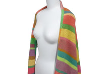 画像をギャラリービューアに読み込む, The Elder Statesman ジ エルダー ステイツマン ストライプ カシミヤ カーディガン マルチカラー 190417 サイズM 美品 中古 60532