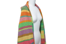 画像をギャラリービューアに読み込む, The Elder Statesman ジ エルダー ステイツマン ストライプ カシミヤ カーディガン マルチカラー 190417 サイズM 美品 中古 60532