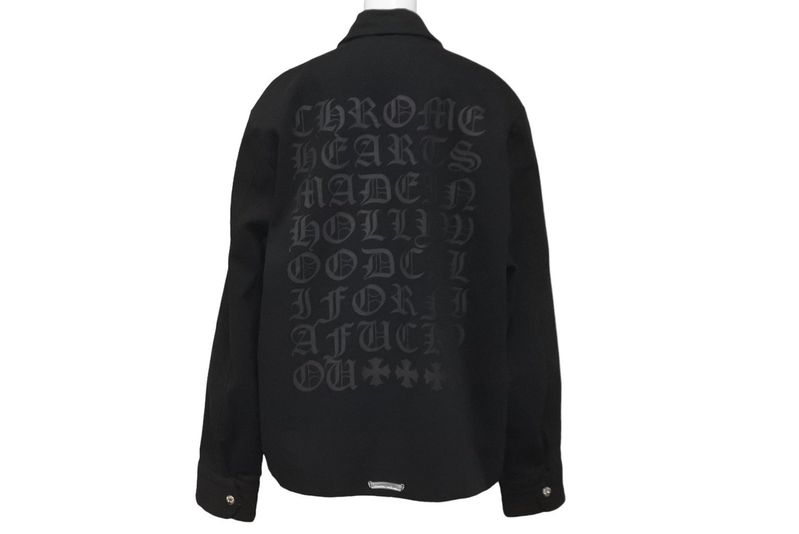 CHROME HEARTS クロムハーツ STREET MEAT JACKET CTN CNVSワークジャケット ブラック サイズL 美品 中古  60535 – Casanova Vintage