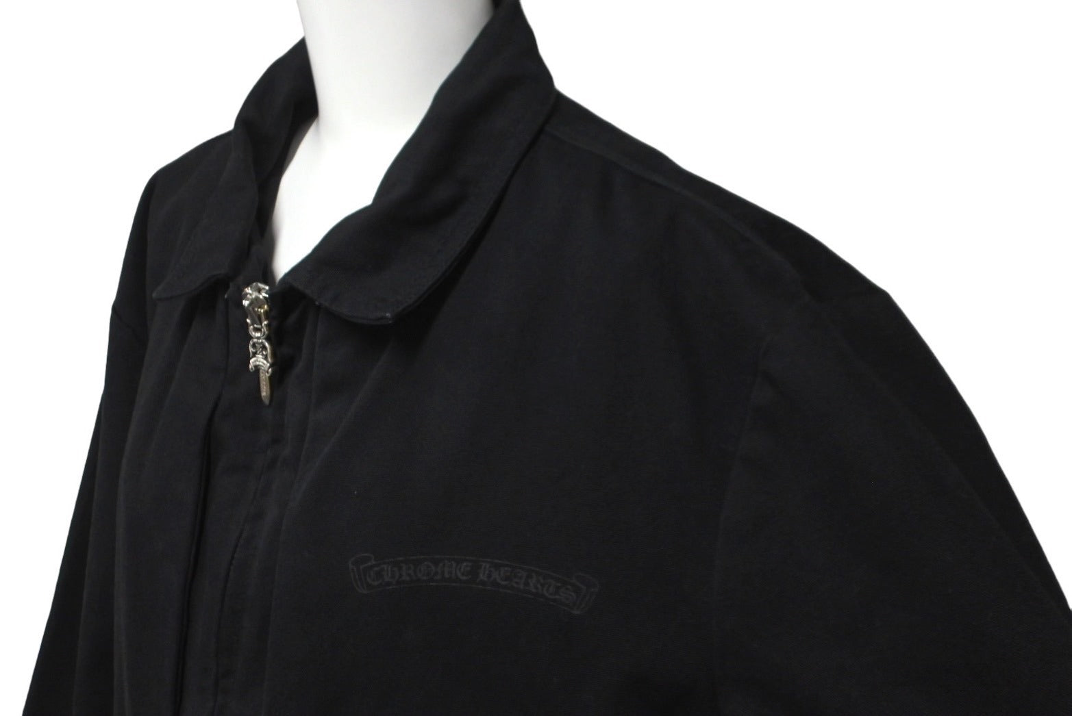 CHROME HEARTS クロムハーツ STREET MEAT JACKET CTN CNVSワークジャケット ブラック サイズL 美品 中古  60535 – Casanova Vintage