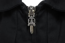 画像をギャラリービューアに読み込む, CHROME HEARTS クロムハーツ STREET MEAT JACKET CTN CNVSワークジャケット ブラック サイズL 美品 中古 60535