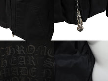画像をギャラリービューアに読み込む, CHROME HEARTS クロムハーツ STREET MEAT JACKET CTN CNVSワークジャケット ブラック サイズL 美品 中古 60535