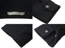 画像をギャラリービューアに読み込む, CHROME HEARTS クロムハーツ STREET MEAT JACKET CTN CNVSワークジャケット ブラック サイズL 美品 中古 60535