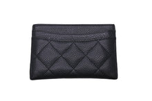 画像をギャラリービューアに読み込む, 極美品 CHANEL シャネル カードケース 22番台 ココマーク ブラック キャビアスキン ゴールド金具 中古 60548
