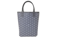 Load image into Gallery viewer, 極美品 GOYARD ゴヤール ハンドバッグ ポワティエ ヘリンボーン柄 グレー ホワイト 中古 60553