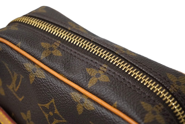 Very Good Condition LOUIS VUITTON Shoulder Bag Danube Brown Monogram M45266 Used 60601