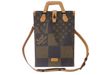 画像をギャラリービューアに読み込む, 新品同様品 LOUIS VUITTON ルイヴィトン NIGO ニゴー ダミエ エベヌジャイアント モノグラム ミニトート N40355 中古 60602