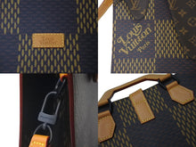 画像をギャラリービューアに読み込む, 新品同様品 LOUIS VUITTON ルイヴィトン NIGO ニゴー ダミエ エベヌジャイアント モノグラム ミニトート N40355 中古 60602