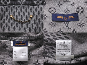 LOUIS VUITTON ルイヴィトン ジャイアントダミエウェーブスモノグラムデニムジャケット NIGO 46 HJA11WUZC A435 美品 中古 60603