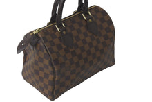 画像をギャラリービューアに読み込む, 極美品 LOUIS VUITTON ルイヴィトン ハンドバッグ スピーディ25 ダミエキャンバス ブラウン N41532 中古 60607