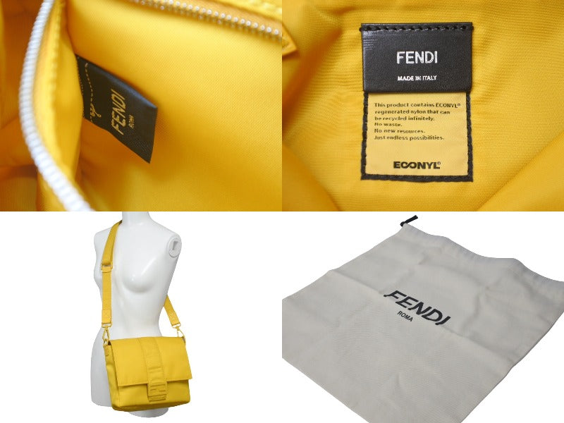 極美品 FENDI フェンディ バゲット メッセンジャーバッグ ナイロン