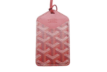 Load image into Gallery viewer, GOYARD ゴヤール パスケース カードケース カードホルダー ショワズール ストラップ レッド ヘリンボーン 美品 中古 60642