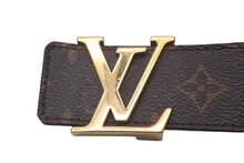 Load image into Gallery viewer, LOUIS VUITTON ルイヴィトン ベルト LVイニシャル 40MM モノグラム 85/34 M9608 ゴールド金具 美品 中古 60643