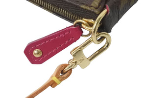 極美品 LOUIS VUITTON ルイヴィトン アクセサリーポーチ モノグラムペルフォ ポシェットアクセソワール M95183 ブラウン 中古 60697