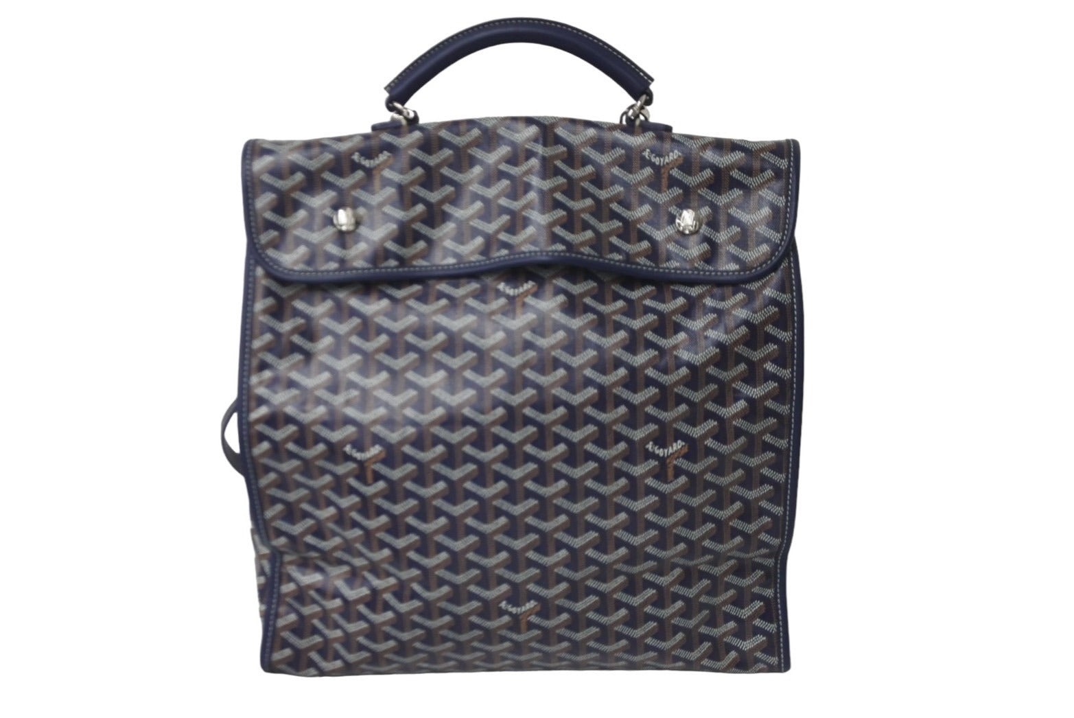 極美品 GOYARD ゴヤール バックパック リュック サン レジェ ヘリンボーン柄 ネイビー 中古 60767 – Casanova Vintage