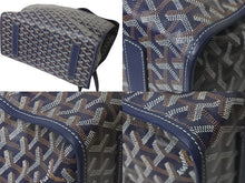 画像をギャラリービューアに読み込む, 極美品 GOYARD ゴヤール バックパック リュック サン レジェ ヘリンボーン柄 ネイビー 中古 60767