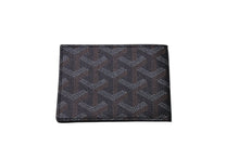 画像をギャラリービューアに読み込む, 新品同様品 GOYARD ゴヤール 二つ折りカードケース ヴィクトワール ヘリンボーン柄 ブラック ブラウン 中古 60768