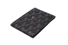 画像をギャラリービューアに読み込む, 新品同様品 GOYARD ゴヤール 二つ折りカードケース ヴィクトワール ヘリンボーン柄 ブラック ブラウン 中古 60768