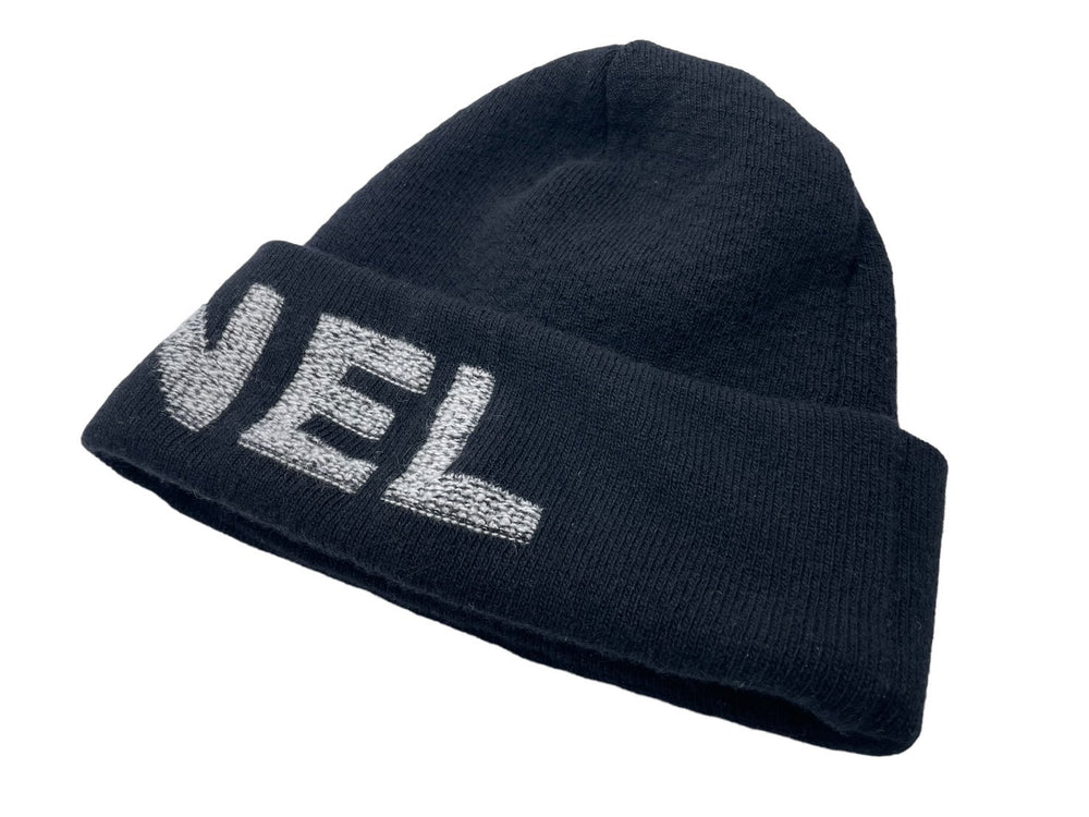 CHANEL Knit Cap Knit Cap Coco Mark 21AW Wool Cashmere Black 21AW Good Condition Used 60781
