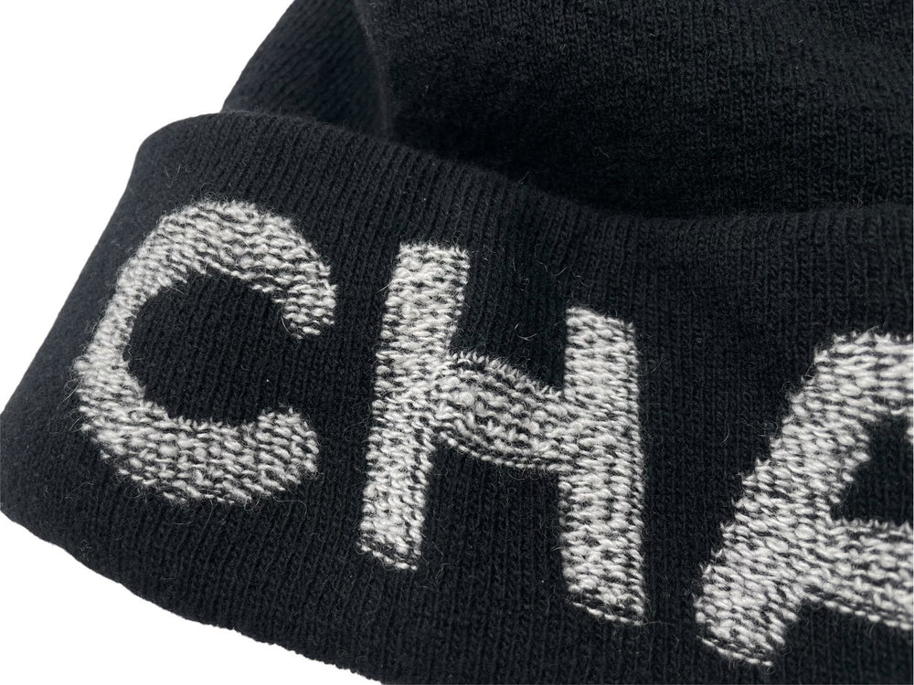 CHANEL Knit Cap Knit Cap Coco Mark 21AW Wool Cashmere Black 21AW Good Condition Used 60781
