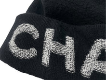 画像をギャラリービューアに読み込む, CHANEL シャネル ニットキャップ ニット帽 ココマーク 21AW ウール カシミヤ ブラック21AW 美品 中古 60781