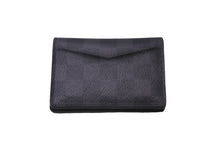 画像をギャラリービューアに読み込む, LOUIS VUITTON ルイ ヴィトン カードケース オーガナイザー ドゥ ポッシュ N63143 ダミエグラフィット ブラック 美品 中古 60841