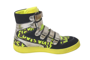 LOUIS VUITTON Stephen Sprouse Monogram Graffiti Velcro Sneakers Size 91/2 Good Used 60853